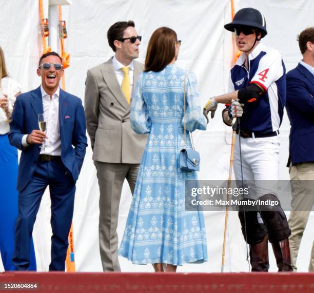 Frankie Dettori, Lee Thompson , Catherine, Princess of Wales and Prince William, Prince of Wales attend the Out-Sourcing Inc. Royal Charity Polo Cup...