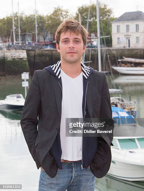 Julien Baumgartner poses during the 'Un petit bout de France' Photocall at La Rochelle Fiction Television Festival on September 15, 2012 in La...
