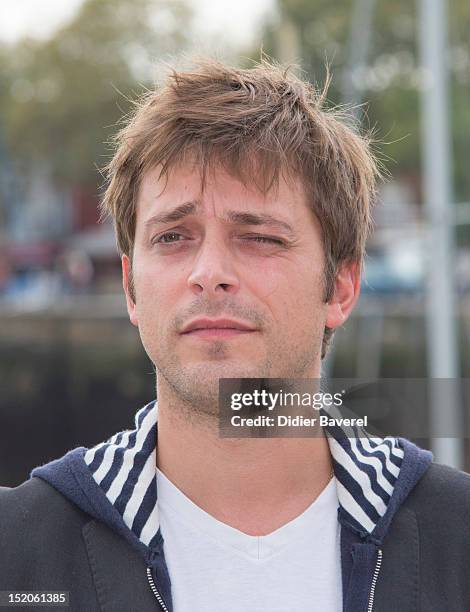 Julien Baumgartner poses during the 'Un petit bout de France' Photocall at La Rochelle Fiction Television Festival on September 15, 2012 in La...