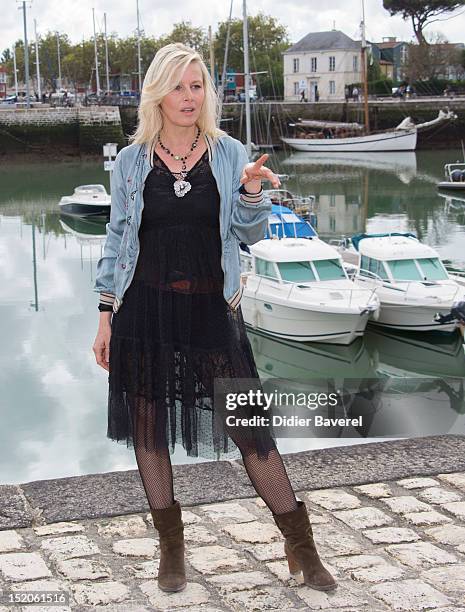 Florence Thomassin poses during the 'Tiger Lily' Photocall at La Rochelle Fiction Television Festival on September 15, 2012 in La Rochelle, France.