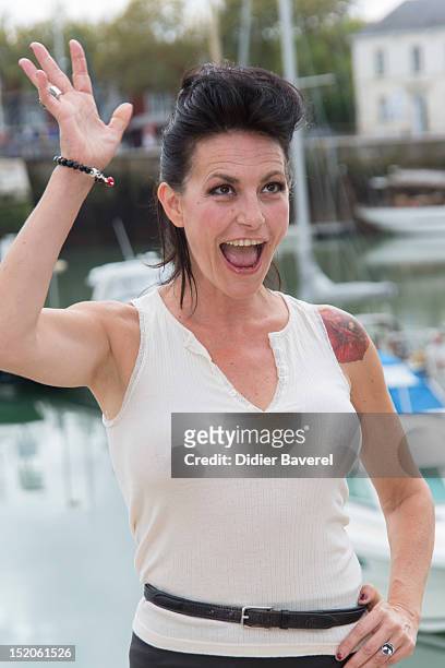 Lio poses during the 'Tiger Lily' Photocall at La Rochelle Fiction Television Festival on September 15, 2012 in La Rochelle, France.