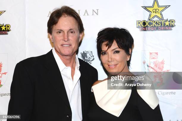 Bruce Jenner and Kris Jenner arrive at the Brent Shapiro Foundation: The Summer Spectacular on September 15, 2012 in Beverly Hills, California.