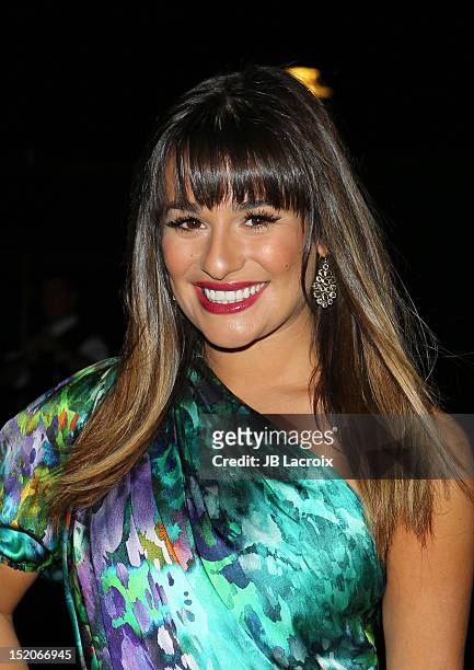 Lea Michele attends the NYLON Magazine And Sony X Headphones September TV Issue Party Hosted By Cover Star Lea Michele at Mr. C Beverly Hills on...
