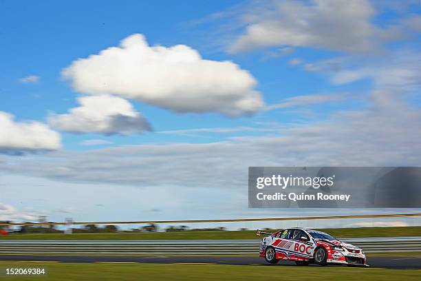 Jason Bright drives the Team BOC Holden during the Sandown 500, which is round 10 of the V8 Supercars Championship Series at Sandown International...