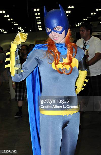 Cosplayer dressed as Batgirl participates in Stan Lee's Comikaze Expo 2nd Annual Pop Culture Convention - Day 1 held at The Los Angeles Convention...