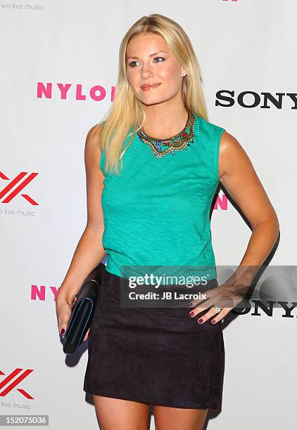 Elisha Cuthbert attends the NYLON Magazine And Sony X Headphones September TV Issue Party Hosted By Cover Star Lea Michele at Mr. C Beverly Hills on...