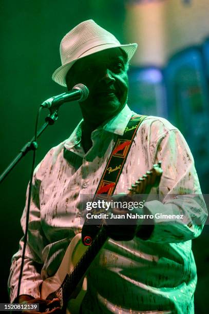 Johnny Rawls performs on stage during the Cazorla Blues Festival 2023 on July 06, 2023 in Cazorla, Spain.