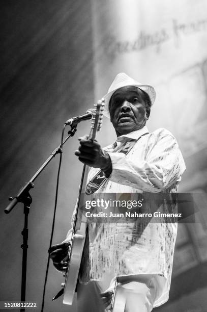 Johnny Rawls performs on stage during the Cazorla Blues Festival 2023 on July 06, 2023 in Cazorla, Spain.