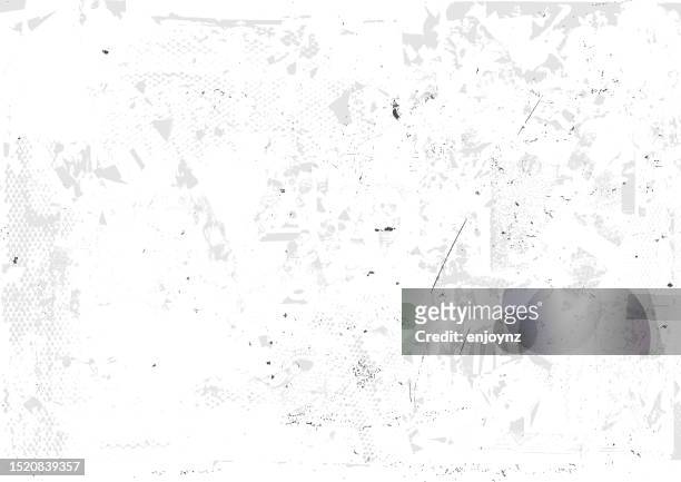 white grunge textured urban poster background vector - bill posting stock illustrations
