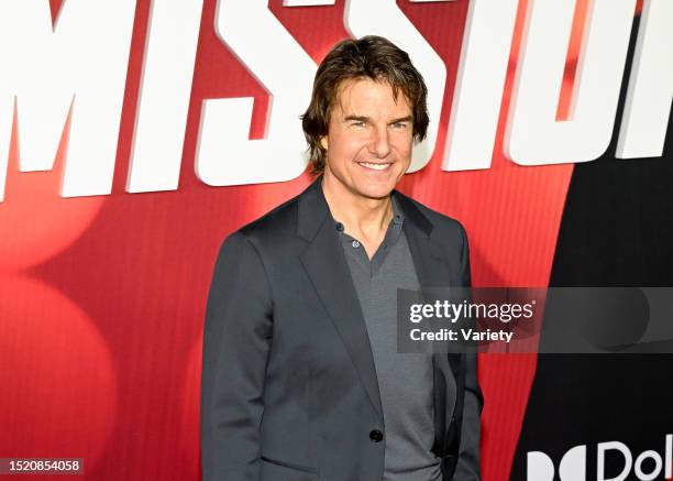 Tom Cruise at the premiere of "Mission: Impossible - Dead Reckoning Part One" held at Rose Theater, at Jazz at Lincoln Center's Frederick P. Rose...