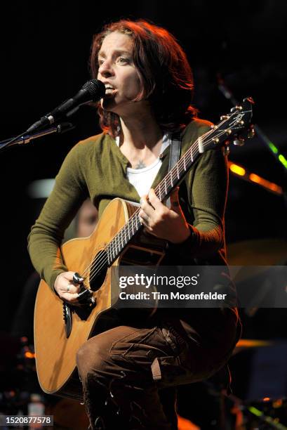 Ani DiFranco performs at the Mountain Winery on July 1, 2009 in Saratoga, California.