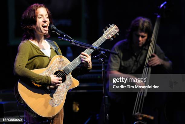 Ani DiFranco performs at the Mountain Winery on July 1, 2009 in Saratoga, California.