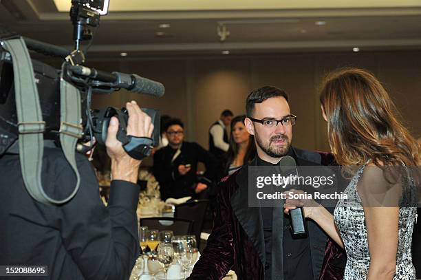 Deco Dawson, winner of the Award for Best Canadian Short Film for "Keep a Modest Head", is interviewed at the 37th Toronto International Film...