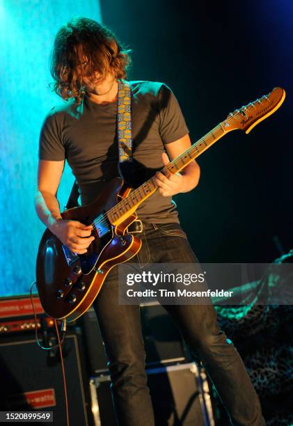 Jamie Cook of Arctic Monkeys performs at the Fox Theater on September 16, 2009 in Oakland, California.