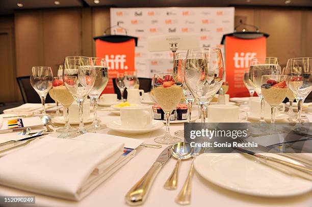 General view of atmosphere at the 37th Toronto International Film Festival Award Winner Ceremony held at the InterContinental Toronto Center Hotel on...