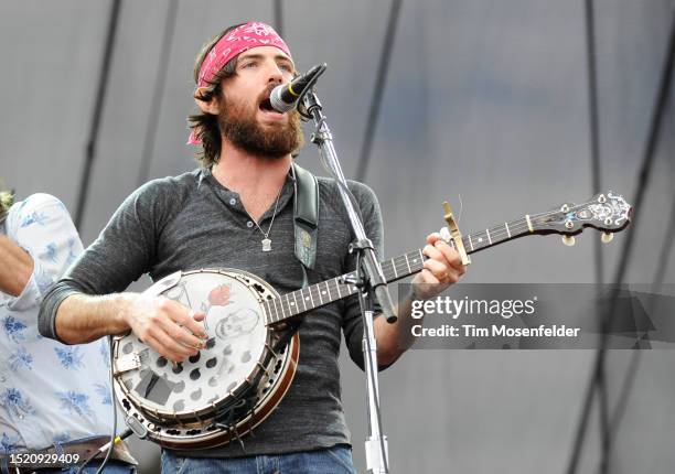 Scott Avett of The Avett Brothers performs during the Austin City Limits Music Festival at Zilker Park on October 2, 2009 in Austin, Texas.