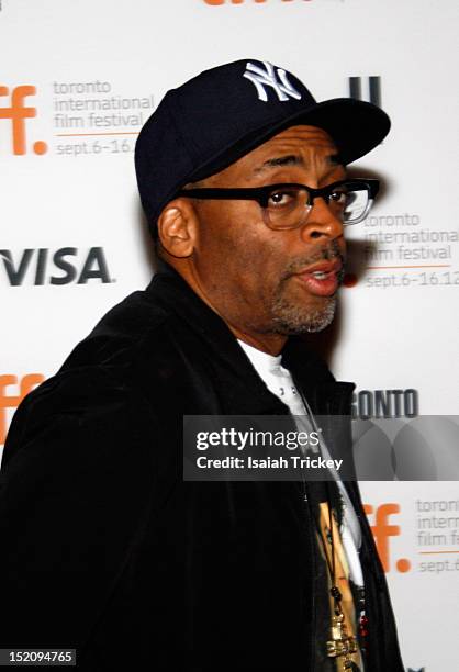 Director Spike Lee attends the 'Bad 25' Premiere at the 2012 Toronto International Film Festival at Ryerson Theatre on September 15, 2012 in Toronto,...