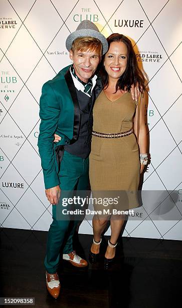 McAlpine Miller arrives at the Fearless Party with LUXURE Magazine at The Club at The Ivy on September 16, 2012 in London, England.