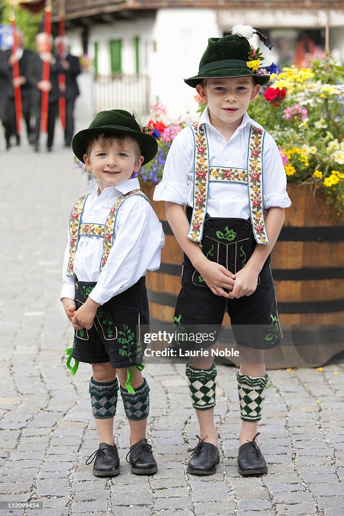 Children in lederhosen, Garmisch-Partenkirchen