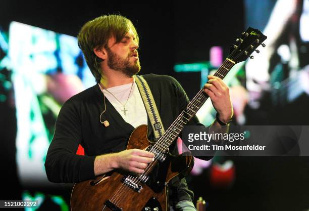 Caleb Followill of Kings of Leon performs during the Austin City Limits Music Festival at Zilker Park on October 2, 2009 in Austin, Texas.