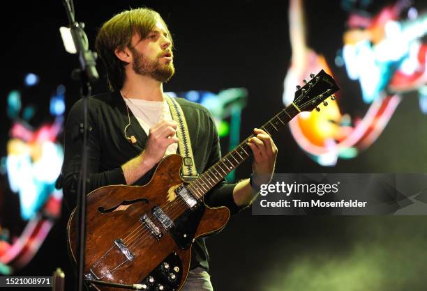 Caleb Followill of Kings of Leon performs during the Austin City Limits Music Festival at Zilker Park on October 2, 2009 in Austin, Texas.