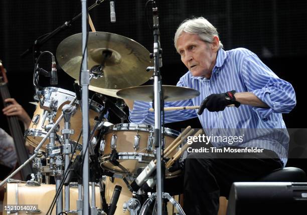 Levon Helm performs during the Austin City Limits Music Festival at Zilker Park on October 3, 2009 in Austin, Texas.