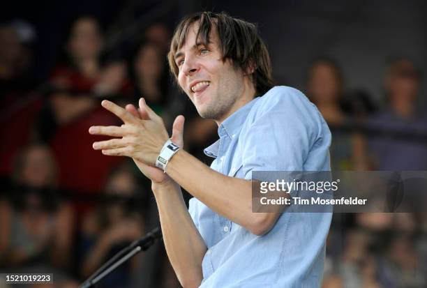 Thomas Mars of Phoenix performs during the Austin City Limits Music Festival at Zilker Park on October 2, 2009 in Austin, Texas.