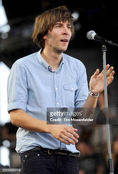 Thomas Mars of Phoenix performs during the Austin City Limits Music Festival at Zilker Park on October 2, 2009 in Austin, Texas.