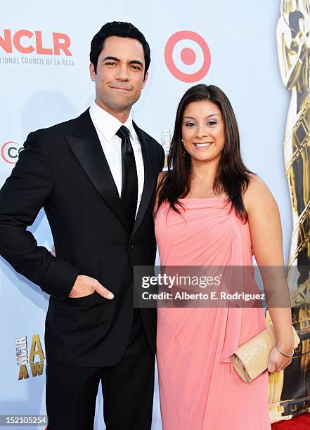 Actor Danny Pino and Lily Pino arrive at the 2012 NCLR ALMA Awards at Pasadena Civic Auditorium on September 16, 2012 in Pasadena, California.