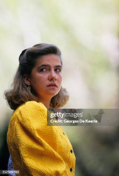 Cristina of Spain in Spain on April 1987.