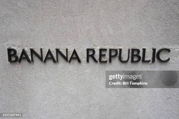 March 10: Banana Republic signage on March 10th, 2013 in New York City.