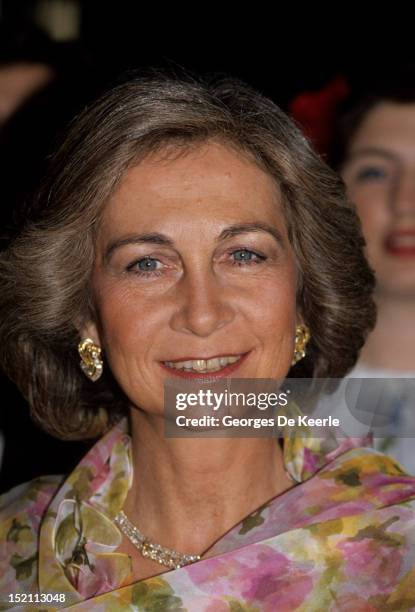 Queen Sofia of Spain on April 1988.