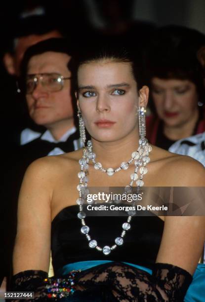 Princess Stephanie of Monaco visits Harrods department store in London on March 4, 1986.