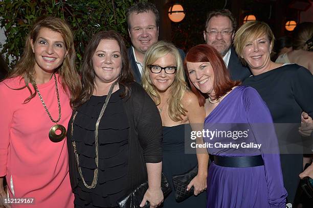 Actors Nia Vardalos, Melissa McCarthy, Eric Stonestreet, Rachael Harris, Stephen Root, Kate Flannery and Romy Rosemont attend Audi and Derek Lam...