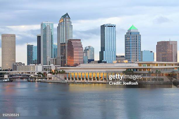 city of tampa florida skyline - tampa stock pictures, royalty-free photos & images