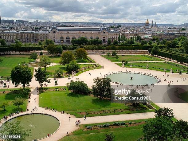tuileries jardim de - jardim das tulherias imagens e fotografias de stock