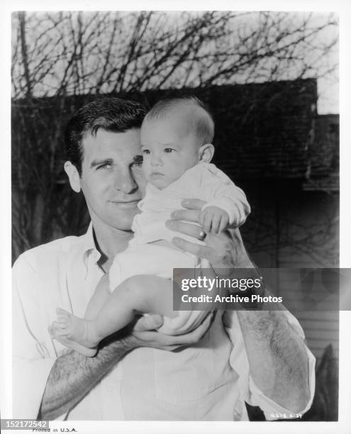 Lee Philips with child, Circa 1960. News Photo - Getty Images