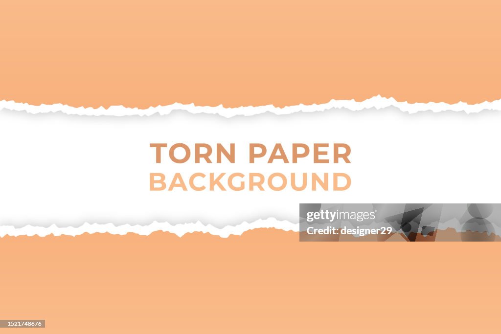 Torn Paper Background Vector Design.