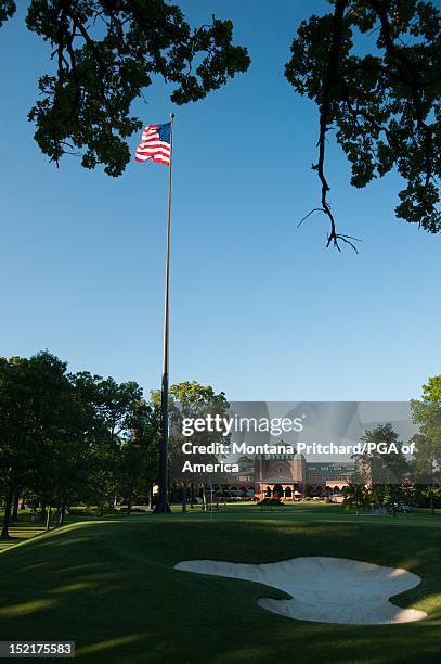 Hole 18 at Medinah Country Club in Medinah, IL, USA, the future site of the 2012 Ryder Cup on June 06, 2012.