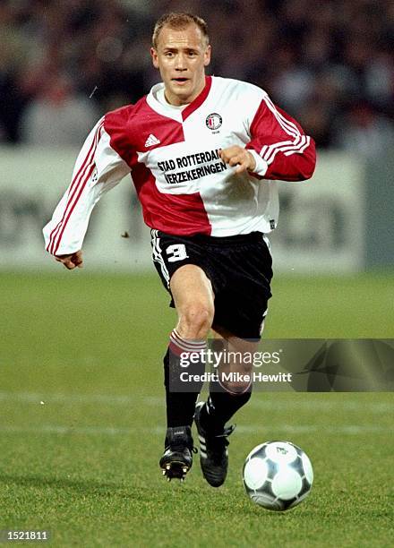 Tomasz Rzasa of Feyenoord during the UEFA Champions League game between Feyenoord and Lazio at the De Kuip Stadium in Rotterdam. The match finished...