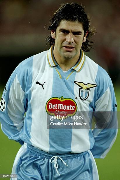 Marcelo Salas of Lazio during the UEFA Champions League game between Feyenoord and Lazio at the De Kuip Stadium in Rotterdam. The match finished 0-0....