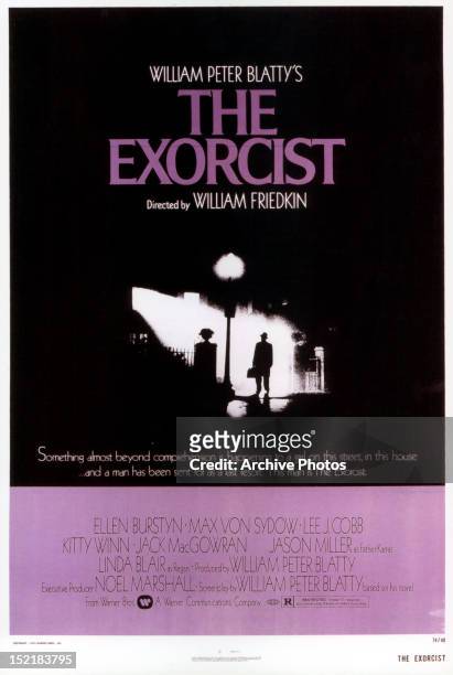 Movie art for the film 'The Exorcist', 1973.