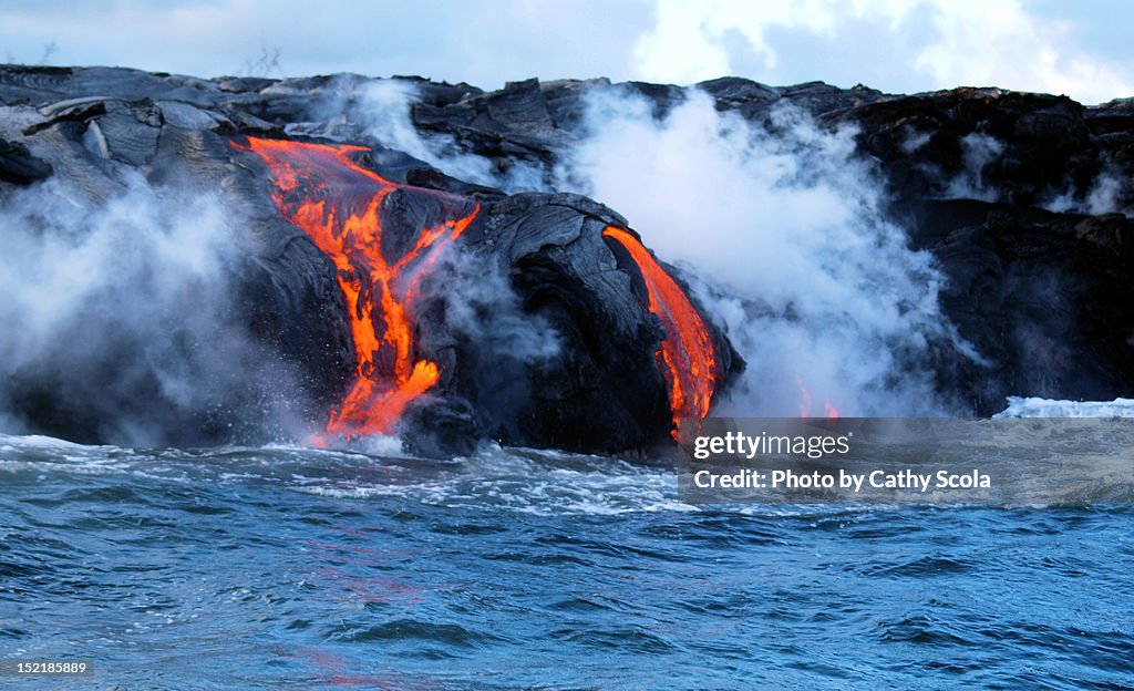 Kilauea Volcano lava flow