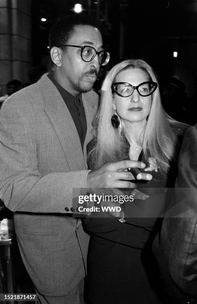 Gregory Hines and Pamela Koslow attend an event at Sony Plaza in New York City on November 10, 1993.