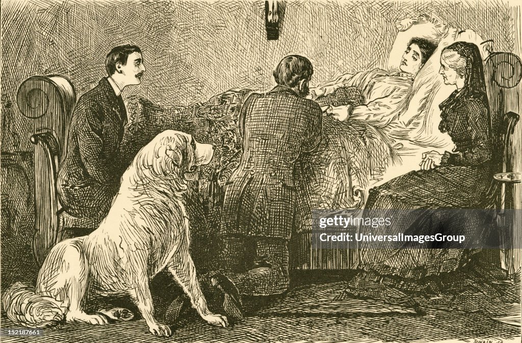 Woman lying in bed