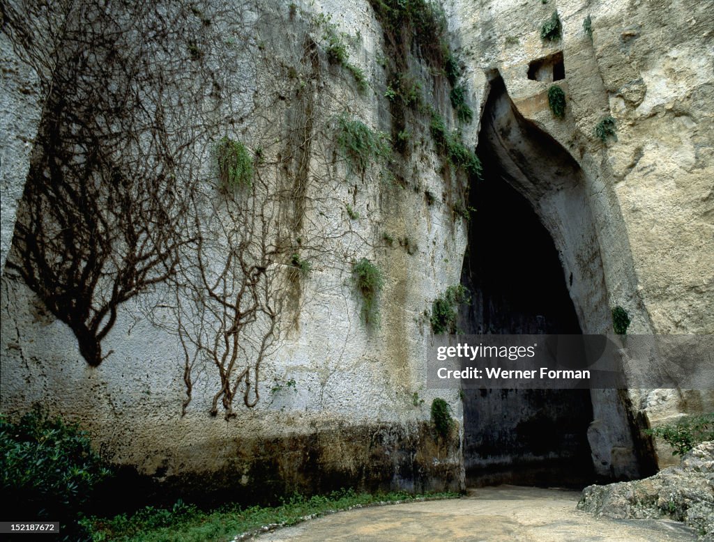 Artificial cave known as "The Ear of Dionysios"