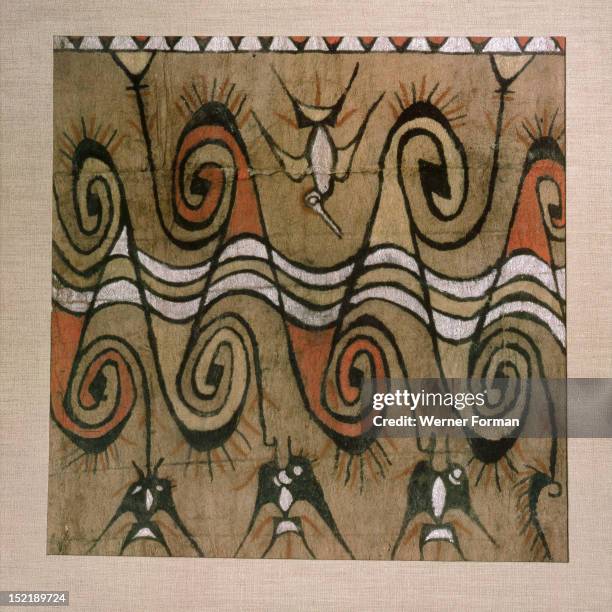 Until early in the 20th century, painted bark cloths, known as maro, were worn by married women in the Lake Sentani area, Unmarried women, like men,...
