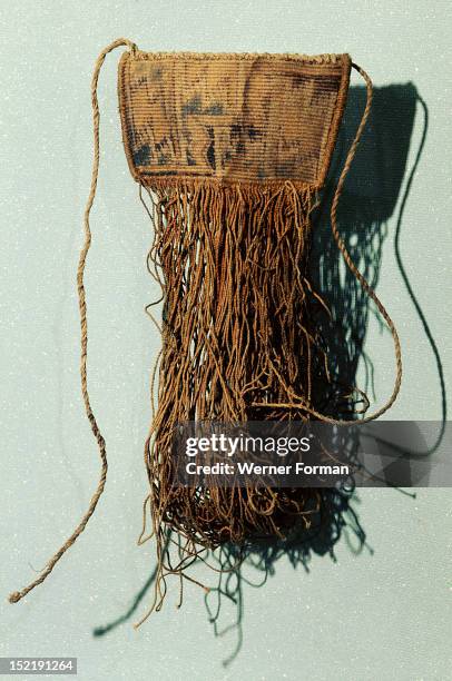 Fibre apron worn by Basketmaker women as a pubic covering, USA. Anasazi, Basketmaker period. Pre AD 700.