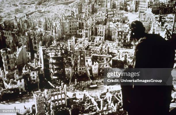 World War II, Dresden destroyed by bombing.