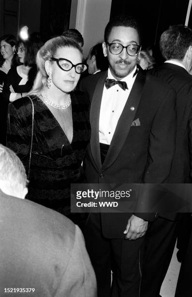 Pamela Koslow and Gregory Hines attend an event at the Metropolitan Museum of Art in New York City on November 11, 1993.